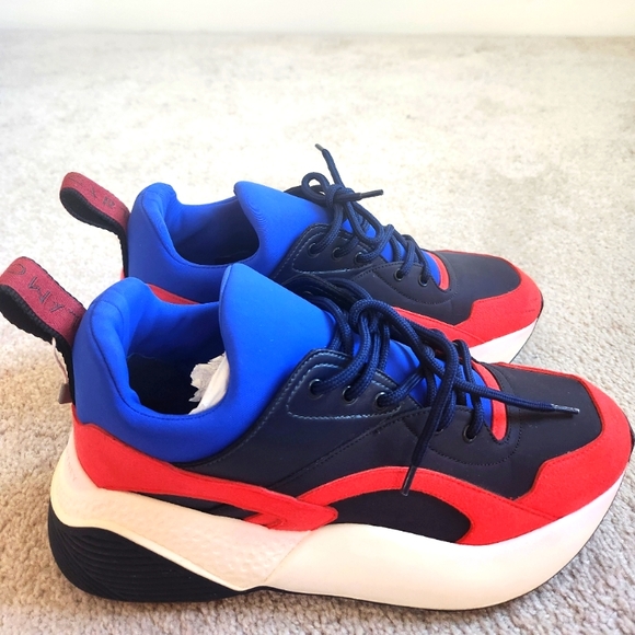 Stella McCartney Shoes - Barely worn in new condition Stella McCartney multi color speakers.